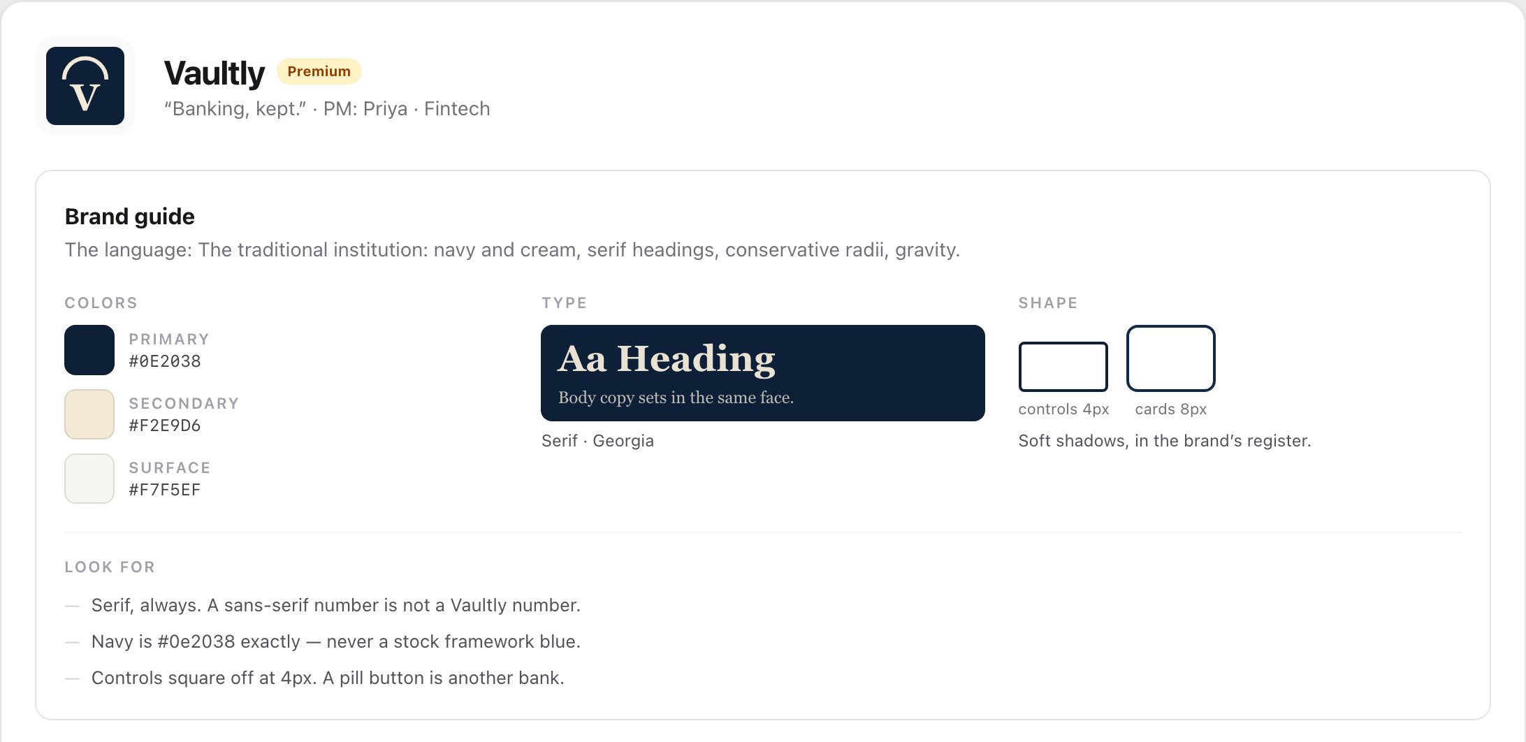 Brand books in DesignDrift